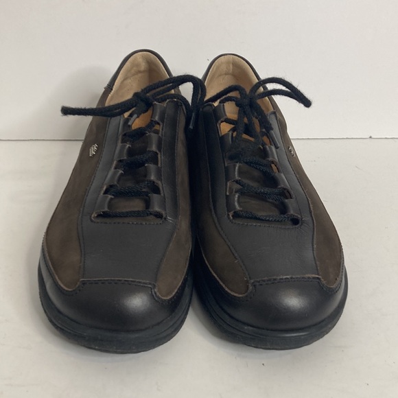 Finn Comfort Shoes Womens UK 4.5 US 7 Brown Black Lace Up Oxford Retro Comfy - Picture 2 of 16